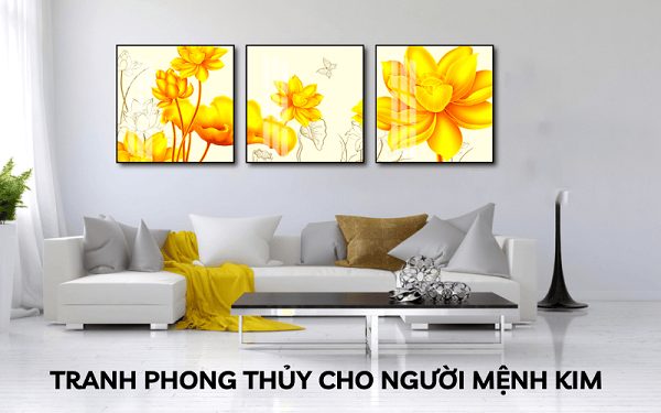 Tranh phong thủy mệnh Kim giúp không gian nhà trở nên sang trọng và thịnh vượng