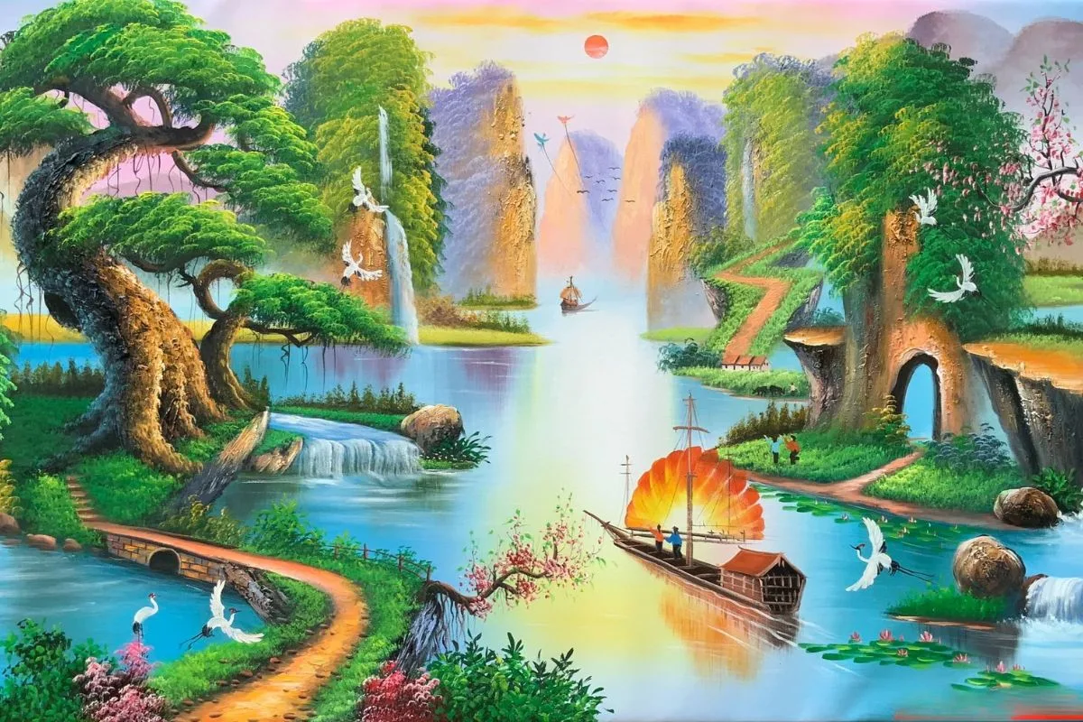 Tranh phong thủy mệnh Mộc: Sự kết hợp hoàn hảo giữa nghệ thuật và phong thủy